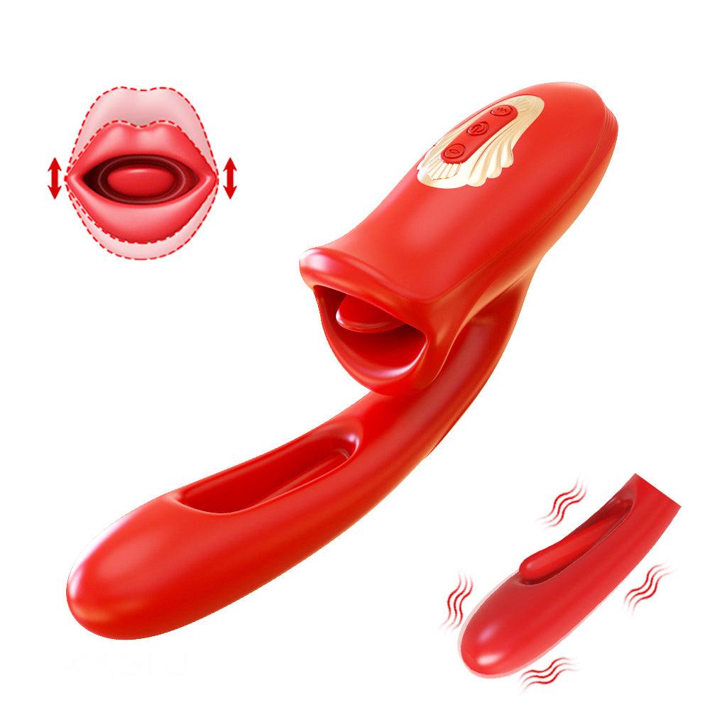 Super Strong Vibrating Clit Tickler Biting Oral Sex Toy - Rosella - Xoxomoving