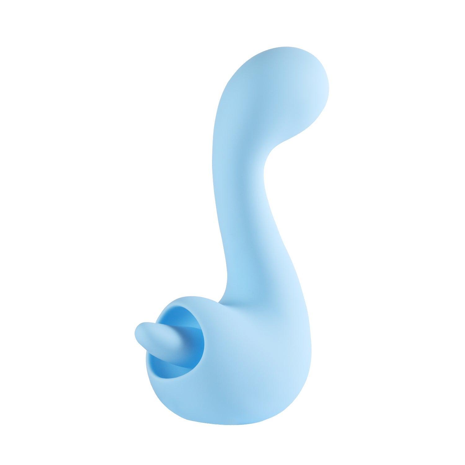 Swan Double-Ended Licking Vibrator - Versatile G-Spot and Clit Stimulator - Xoxomoving