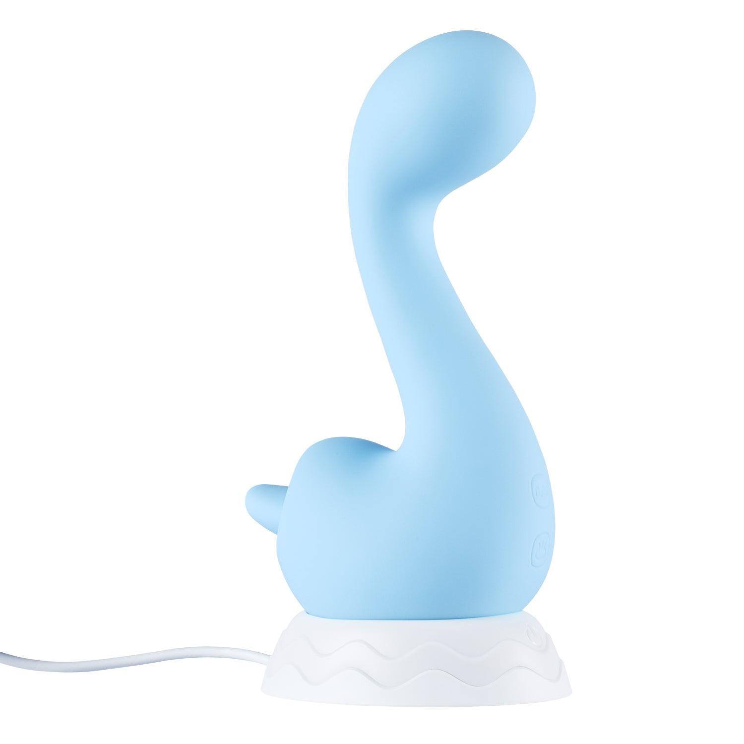 Swan Double-Ended Licking Vibrator - Versatile G-Spot and Clit Stimulator - Xoxomoving