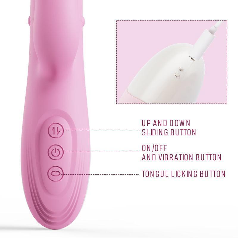 Sweetie G-Spot Vibrator with Clit Licker - Xoxomoving