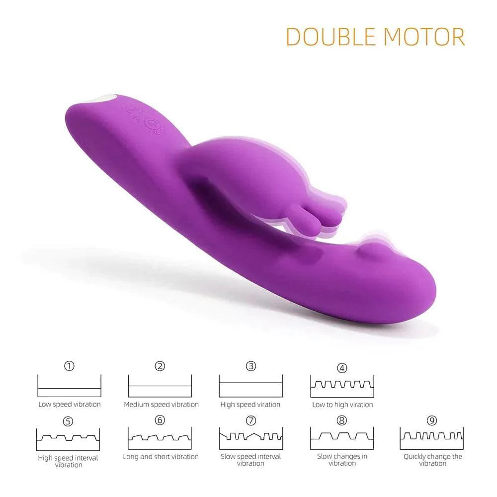 Sweetie Rabbit Vibrator - Clitoral Fireworks and G-Spot Stimulation - Xoxomoving