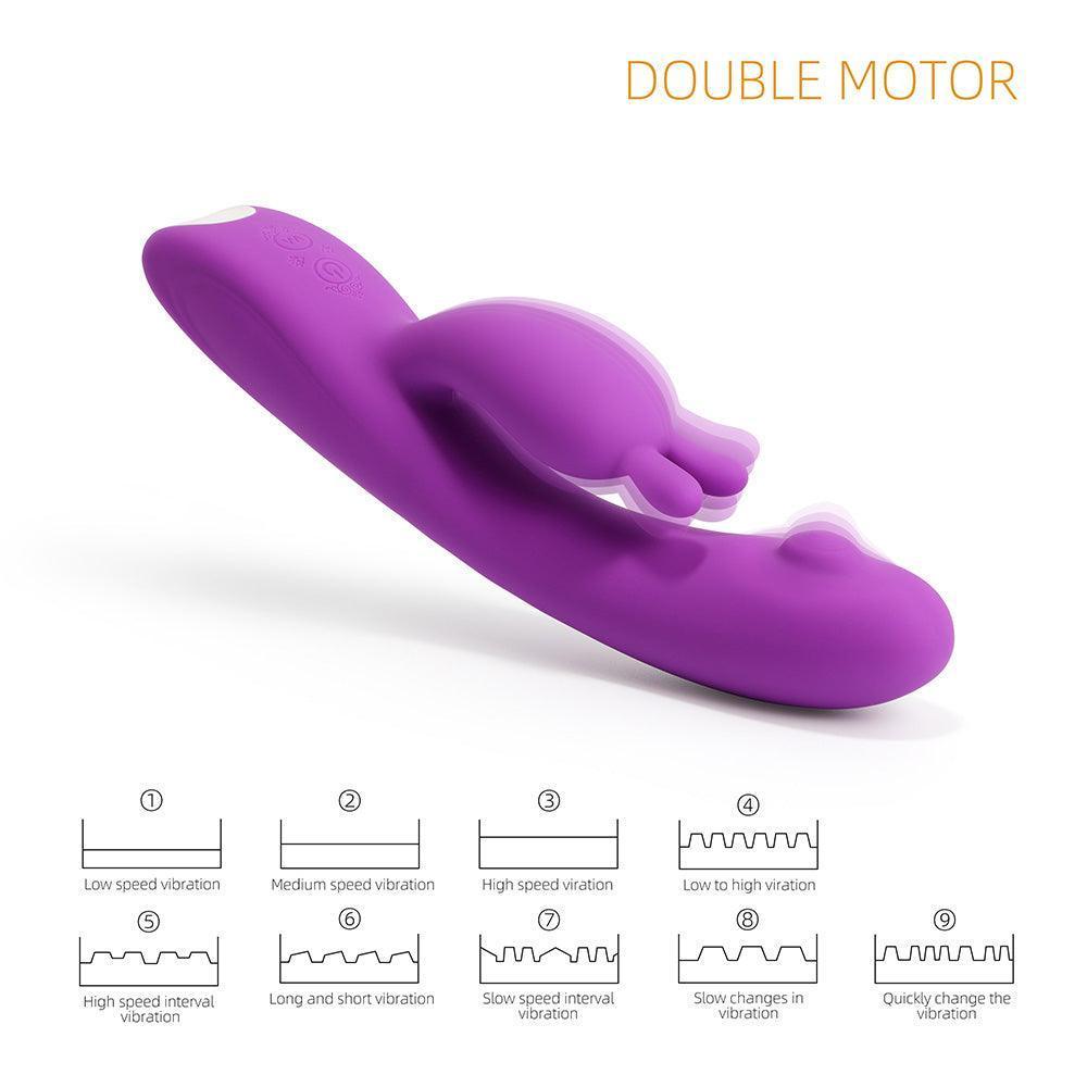 Sweetie Rechargeable Rabbit Vibrator - Double the Pleasure, Double the Fun - Xoxomoving