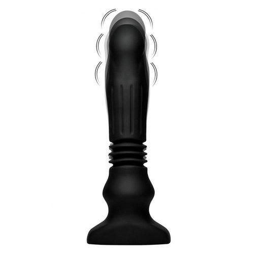 Swelling & Thrusting Silicone Butt Plug with Remote Control - Xoxomoving