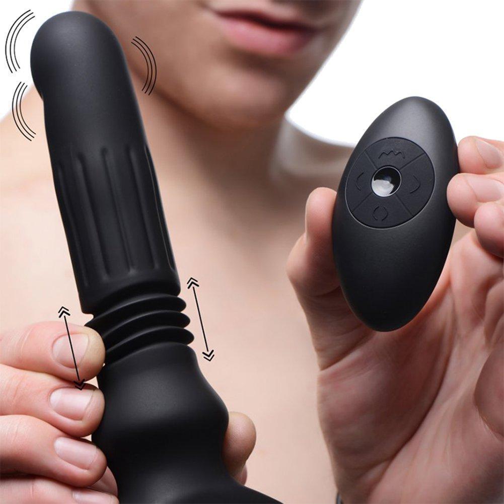 Swelling & Thrusting Silicone Butt Plug with Remote Control - Xoxomoving