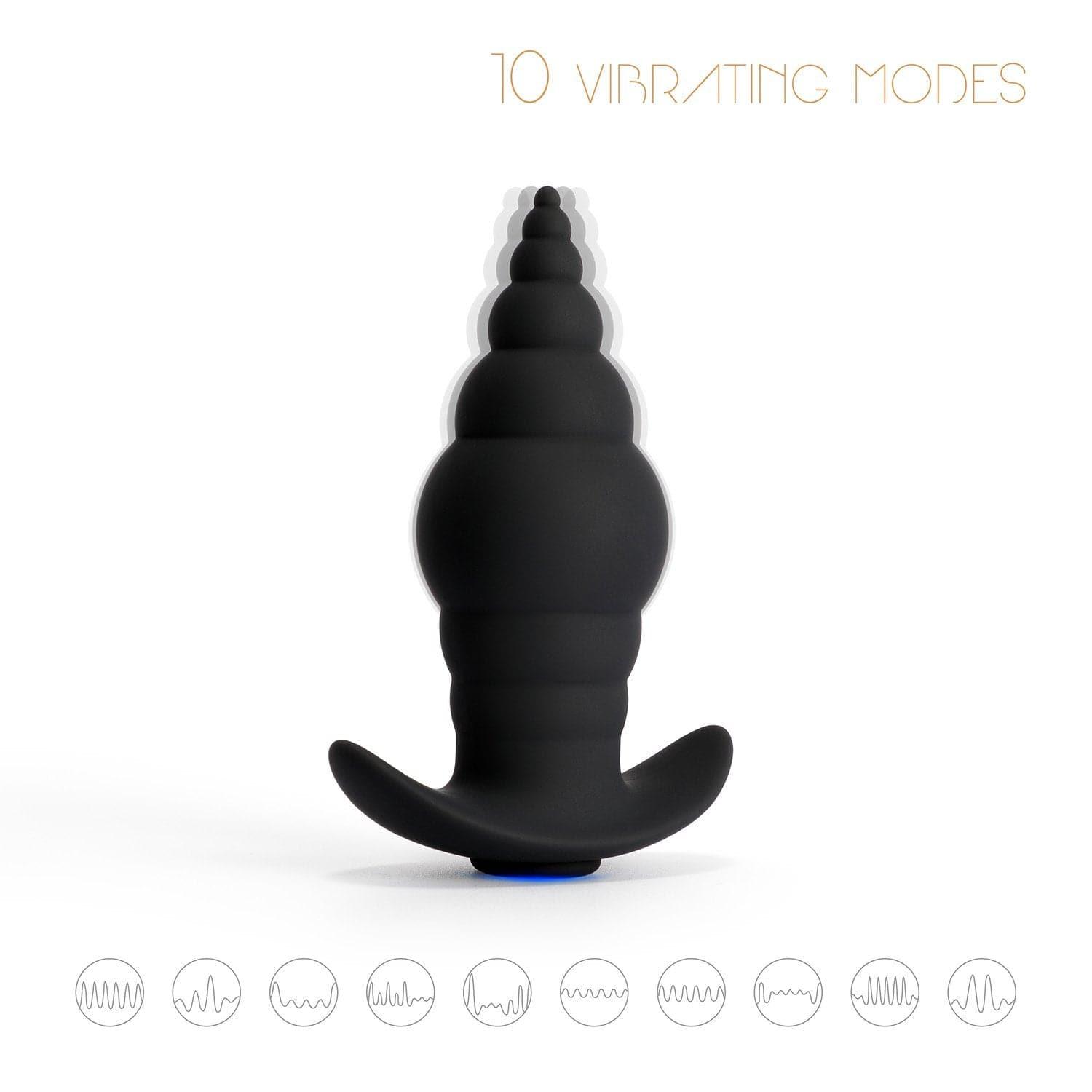 Swirl Vibrating Butt Plug with 9 Vibration Modes - Xoxomoving