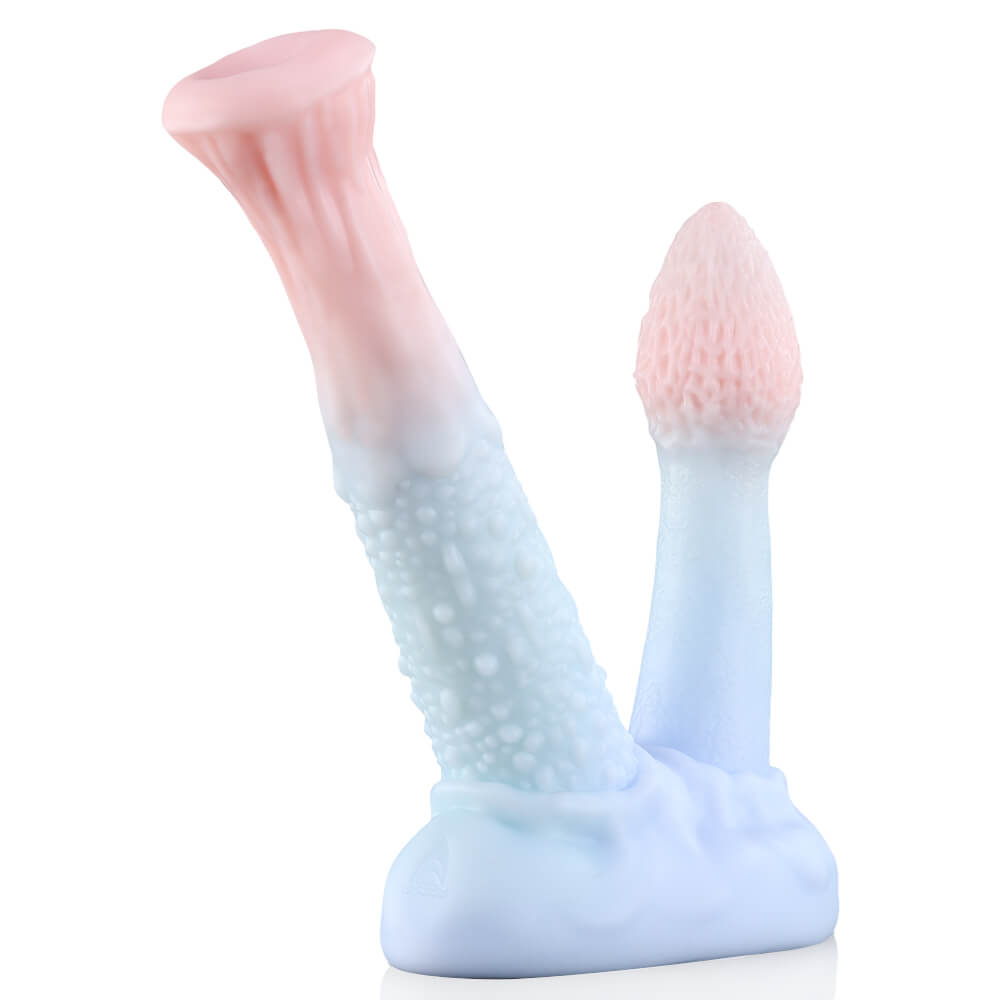 Alien Mushroom Dual Shaft Dildo for Fantasy Double Stimulation Xoxomoving
