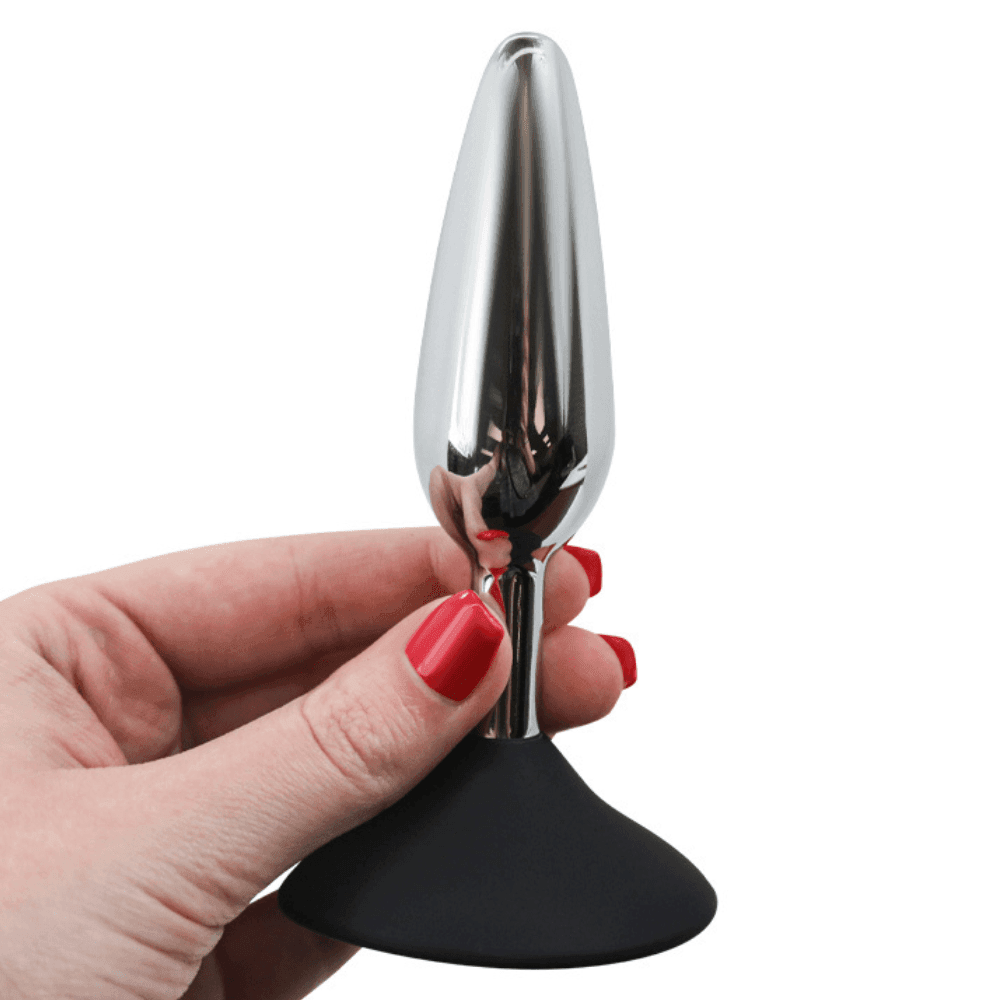 Tapered Metal Butt Plug With Flared Base - Xoxomoving