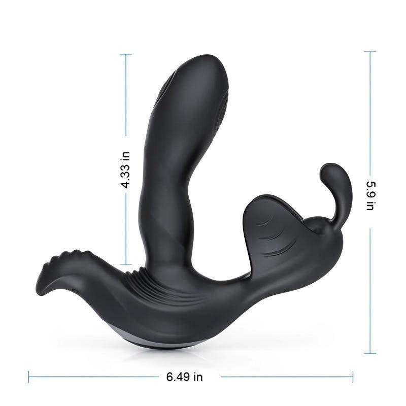 Tapping Tip Triple Stimulation 7 Vibrating Prostate Massager - Xoxomoving