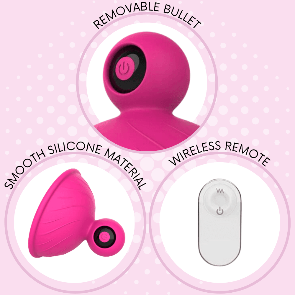 Taza Wireless Vibrating Nipple Sucker Set - Xoxomoving