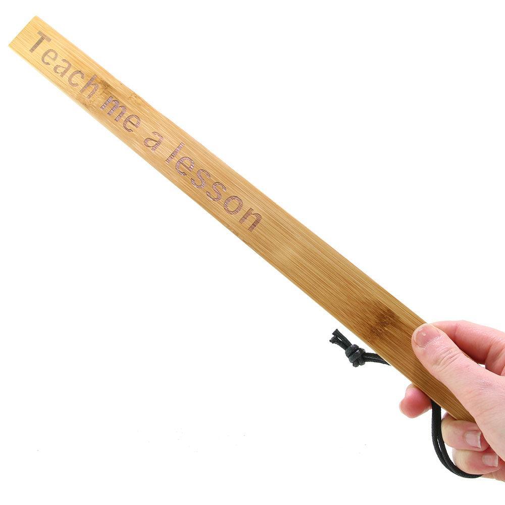 Teach Me a Lesson Bamboo Paddle - Xoxomoving