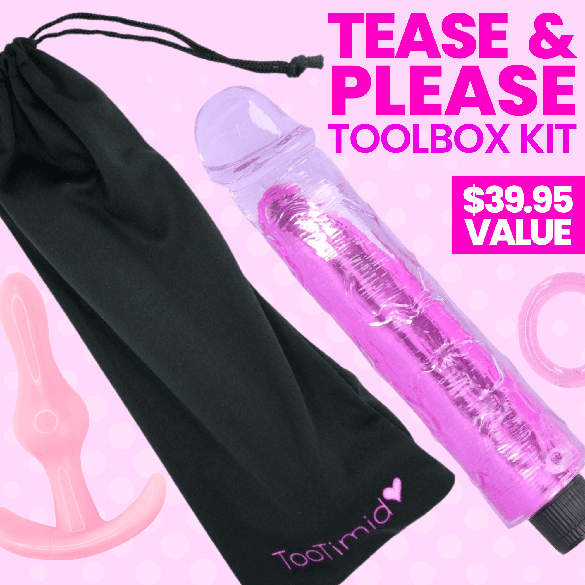 Tease & Please Toolbox Kit | 4 Toy Pleasure Bundle - Xoxomoving