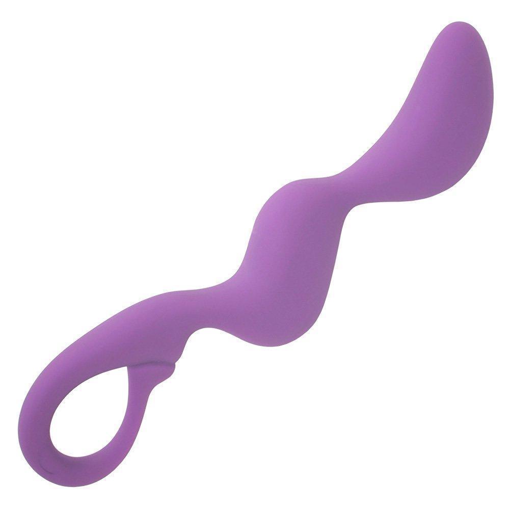 Textured Anal Stimulator - Curved For G & P-Spot Pleasure - Xoxomoving