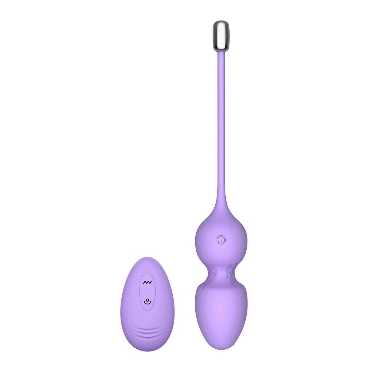 The Menina - Bouncing and Rolling Silicone Vibrating Kegel Exerciser with Remote - Xoxomoving