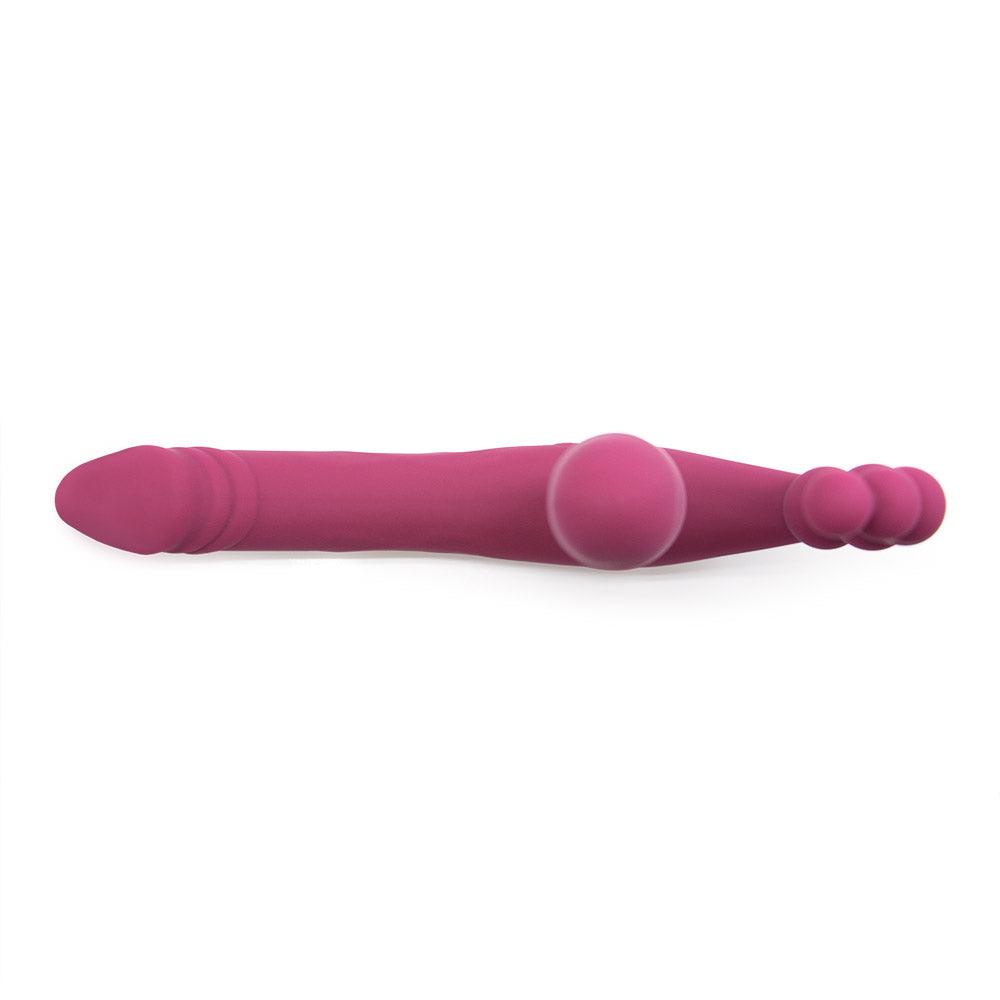 Three way love Triple stimulation strapless strap-on - Xoxomoving