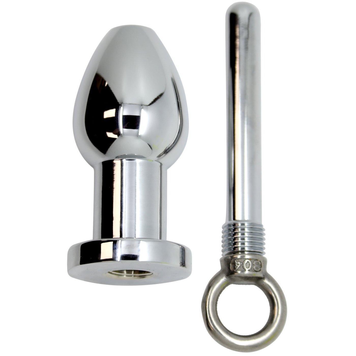 Thru Hole Enema Metal Butt Plug With Removable Core - Xoxomoving