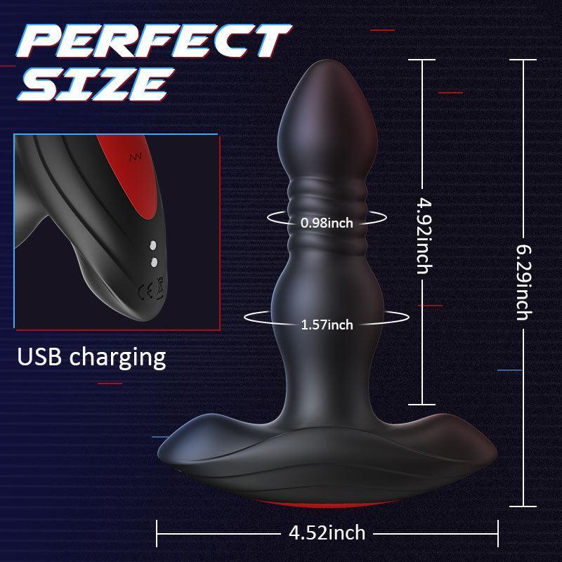 Thrust & Vibe Anal Plug - Ultimate Pleasure with Remote Control - Xoxomoving