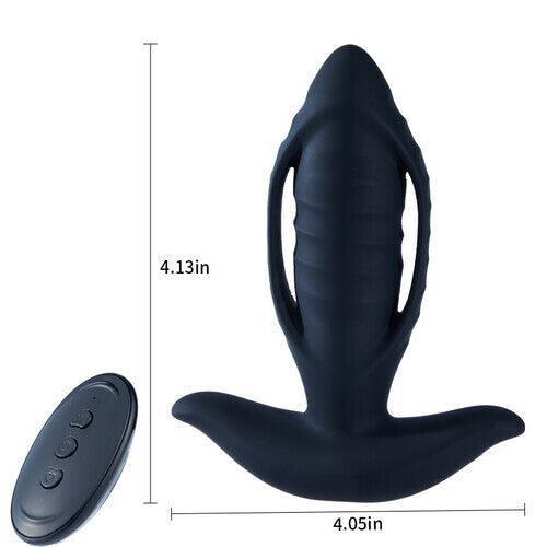 Thrusting & Vibrating Remote Control Butt Plug - Xoxomoving