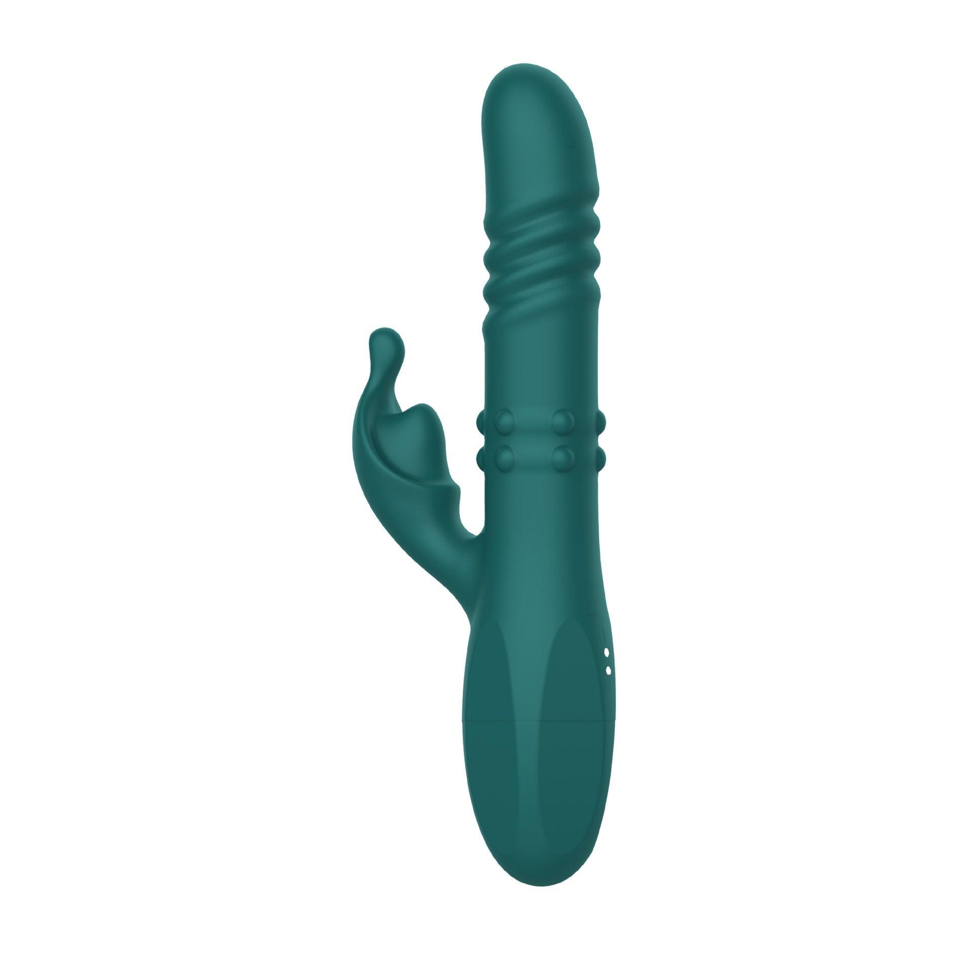 Thrusting Rabbit Vibrator with Rotation Beads - Tentacle Vibe for Dual Stimulation - Xoxomoving