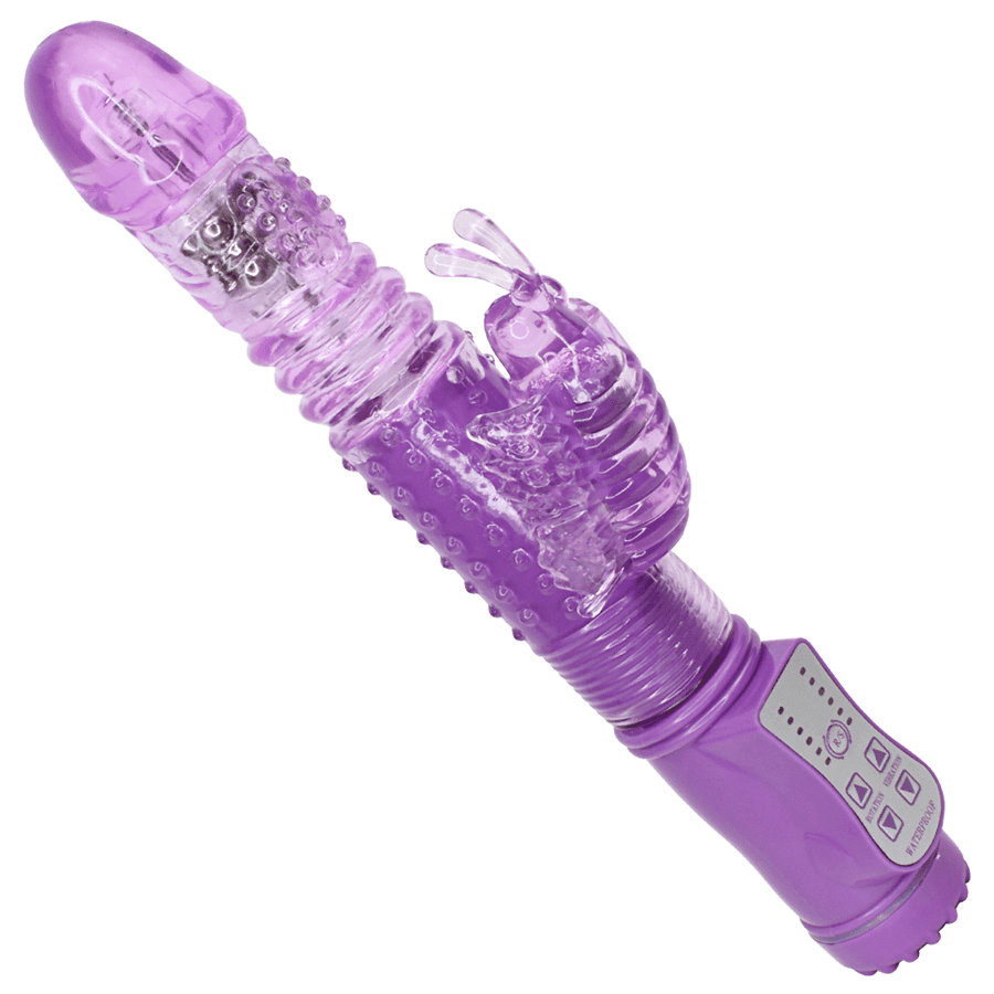 Thrusting Rotating Dual-Action Butterfly Vibrator - Xoxomoving