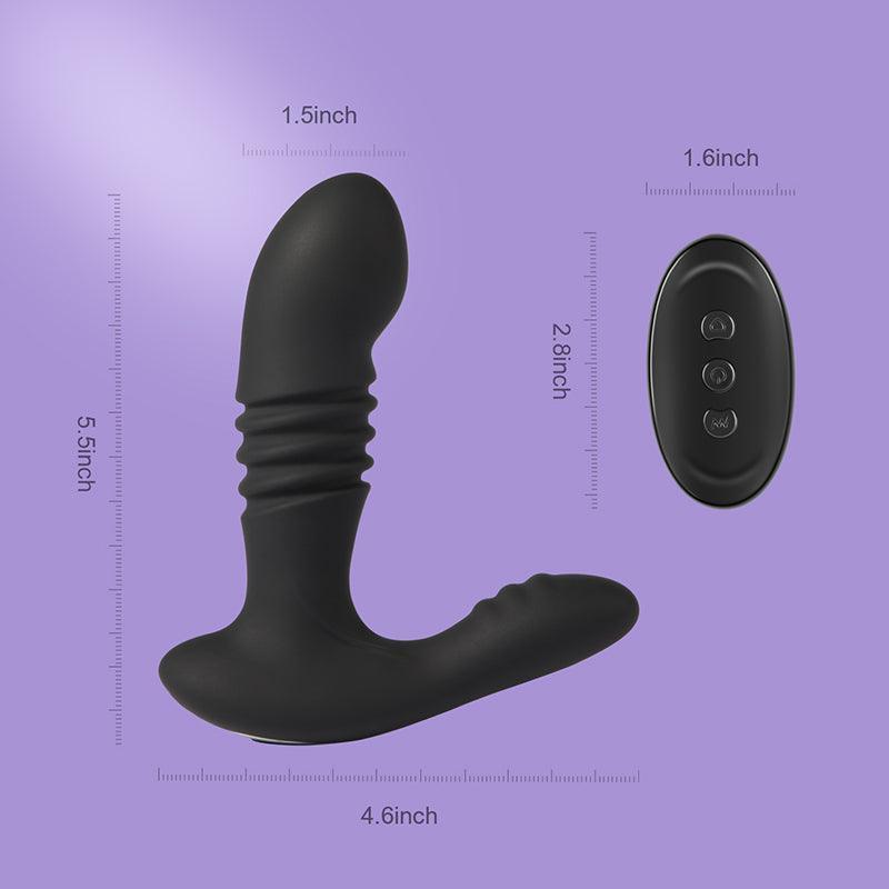 Thrusting Vibrating Prostate & Perineum Massager - Xoxomoving