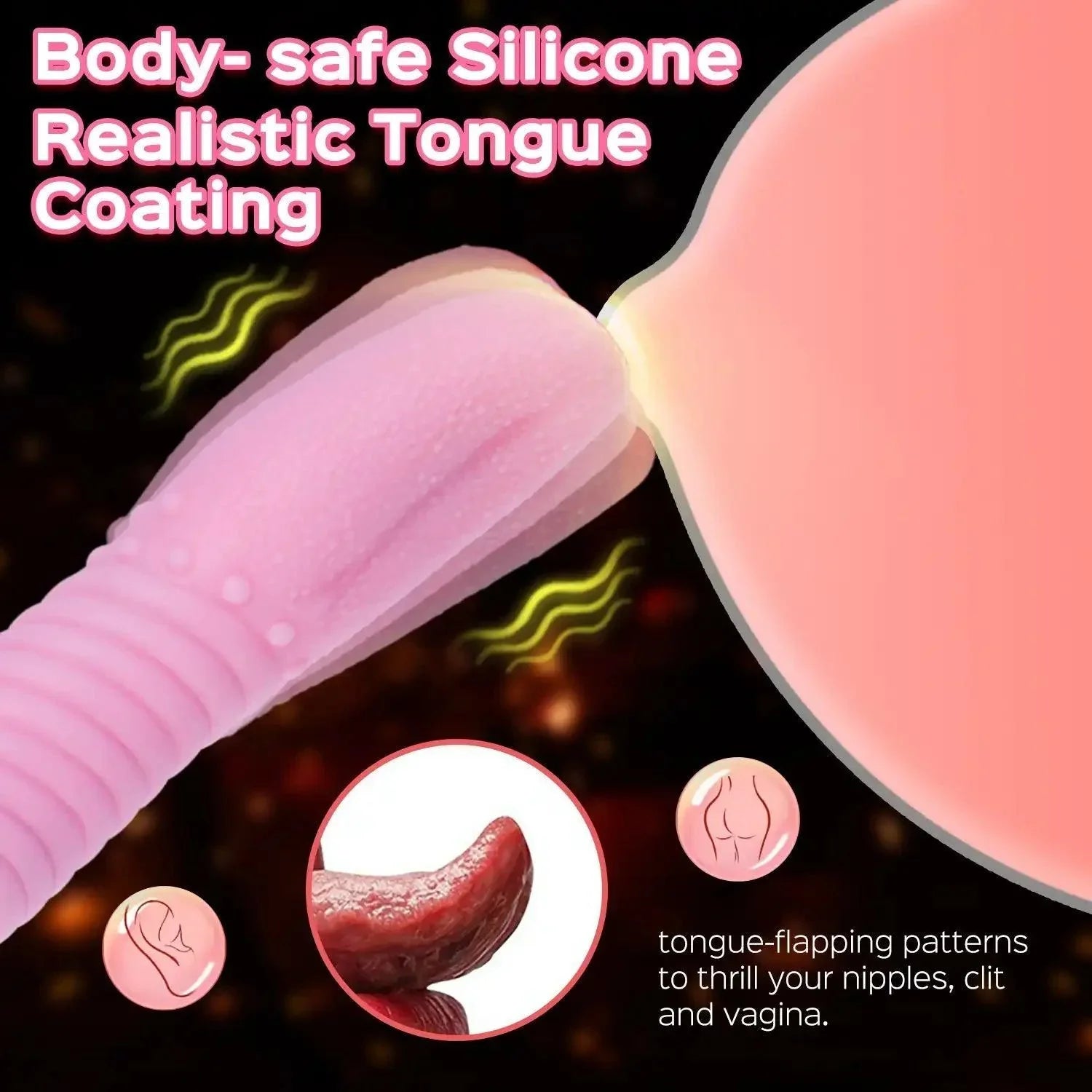 Tongue Demon - Heating Multi-function Tongue Vibrator - Xoxomoving