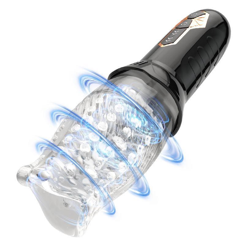 Tornado Handheld 5 Rotating 10 Vibrating Masturbation Cup - Xoxomoving