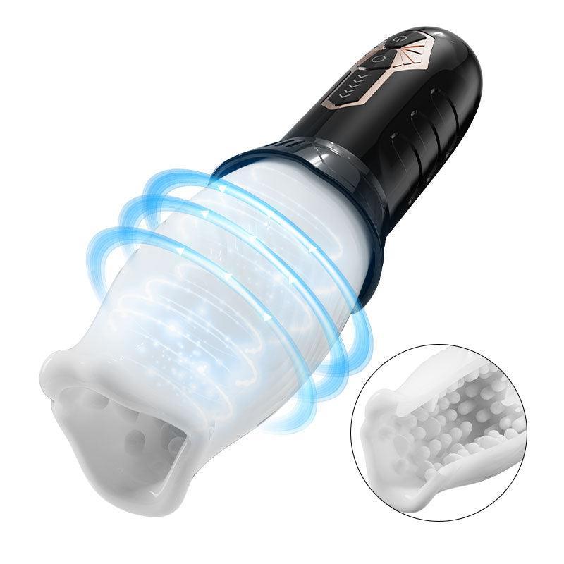 Tornado Handheld 5 Rotating 10 Vibrating Masturbation Cup - Xoxomoving