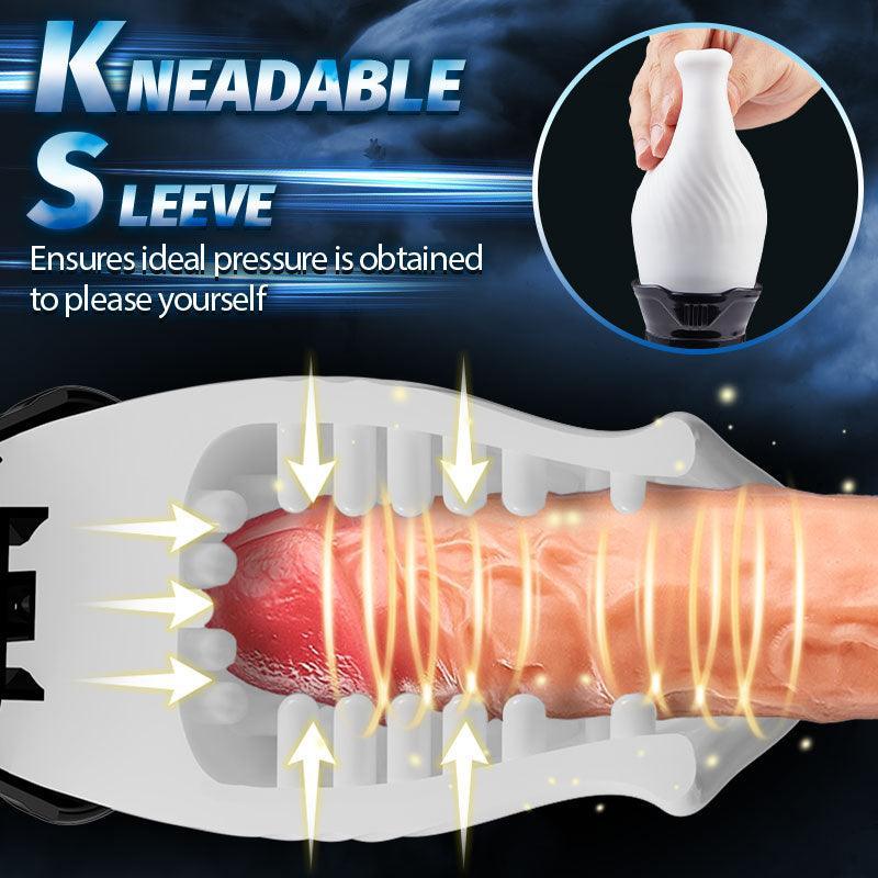 Tornado Handheld 5 Rotating 10 Vibrating Masturbation Cup - Xoxomoving