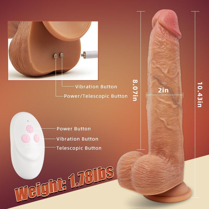 Trailblazer - Vibrating, Thrusting Thick and Lifelike Dildo 10.43 Inch - Xoxomoving