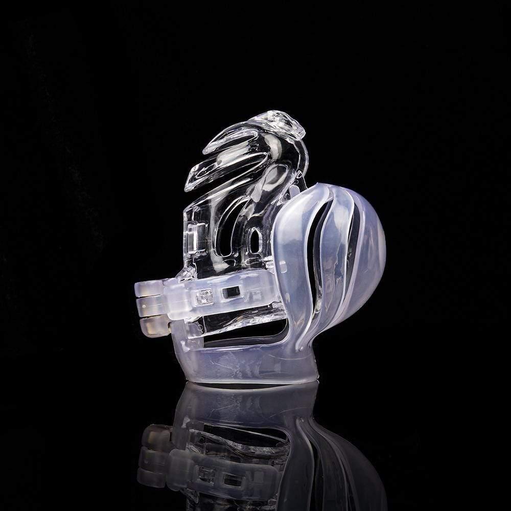 Transparent Air-Permeable Lockable Slave Safe Chastity Cage - Xoxomoving