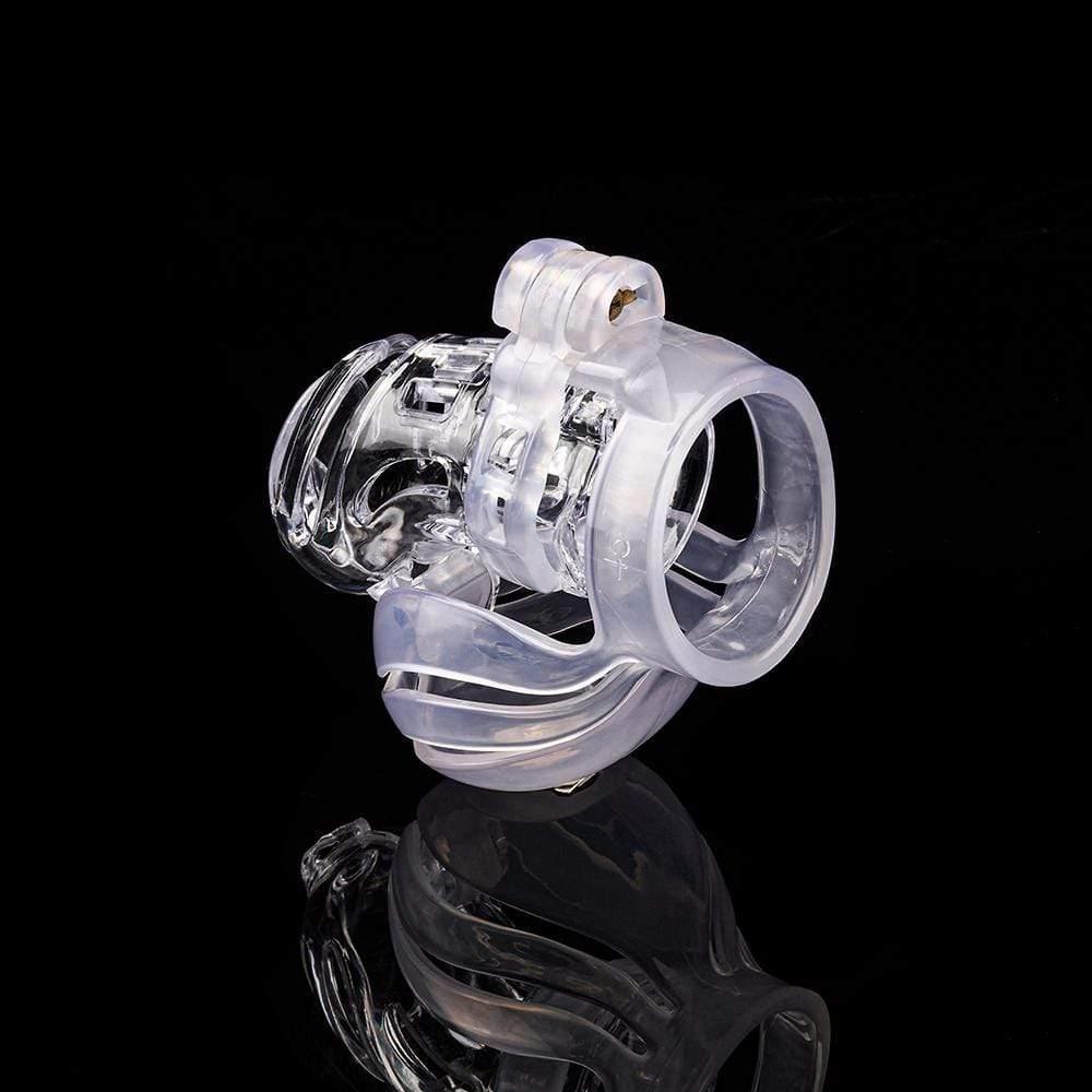 Transparent Air-Permeable Lockable Slave Safe Chastity Cage - Xoxomoving