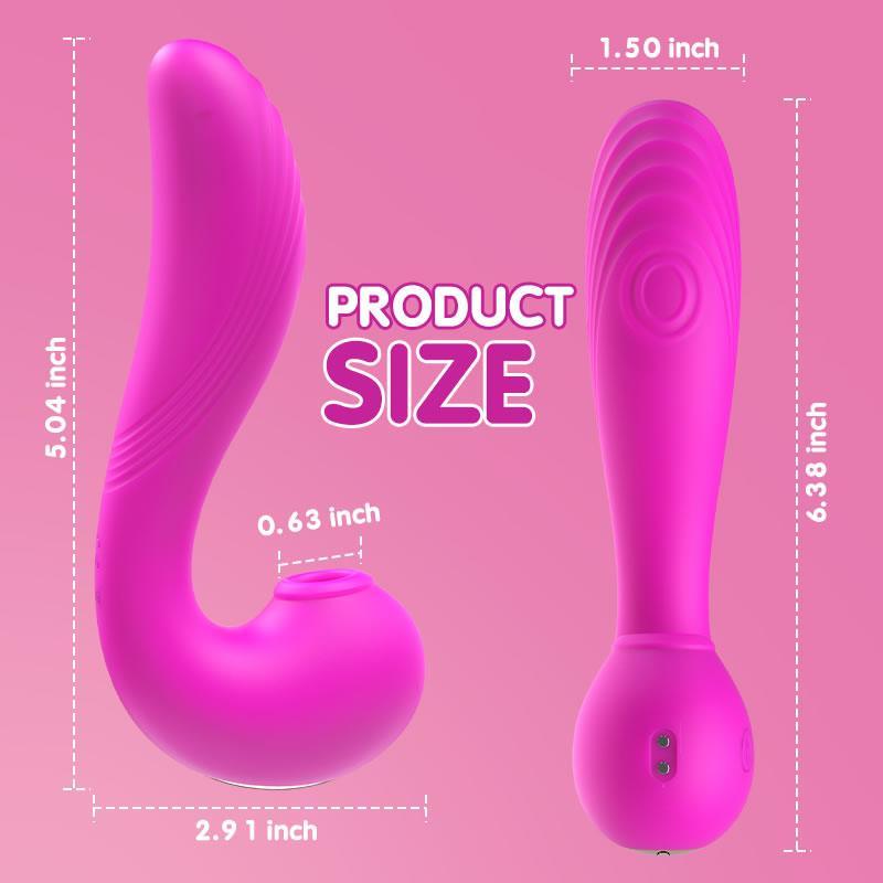 TRIPLE AROUSAL Clitoral Sucking 5 Licking 10 Vibrating G Spot Vibrator - Xoxomoving