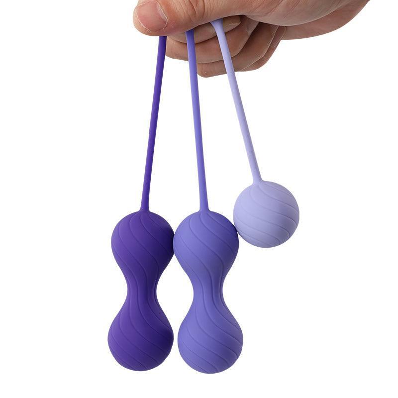 Twin Ball Postpartum Recovery 3-Piece Set 0.09 lbs/0.18 lbs/0.22 lbs Vaginal Training Kegel Balls - Xoxomoving