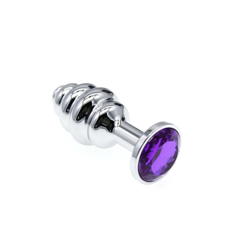 Twisted gem Jeweled metal butt plug - Xoxomoving