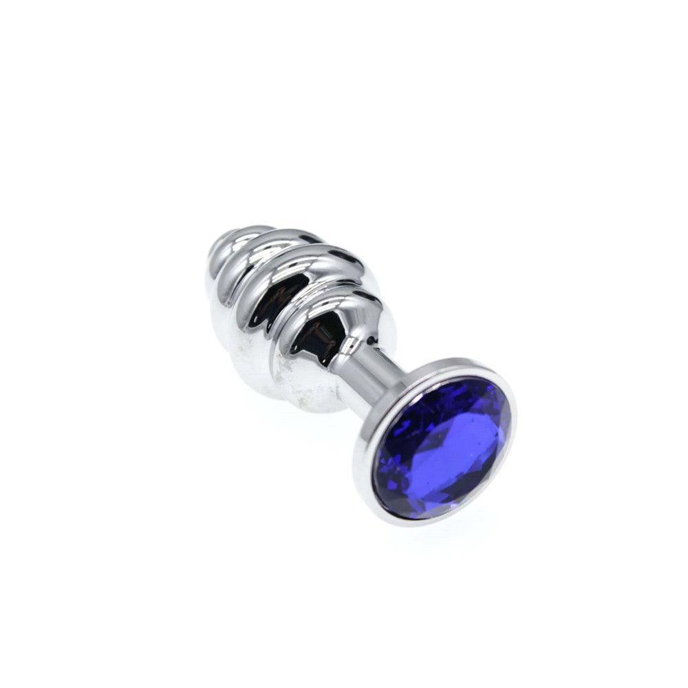 Twisted gem Jeweled metal butt plug - Xoxomoving