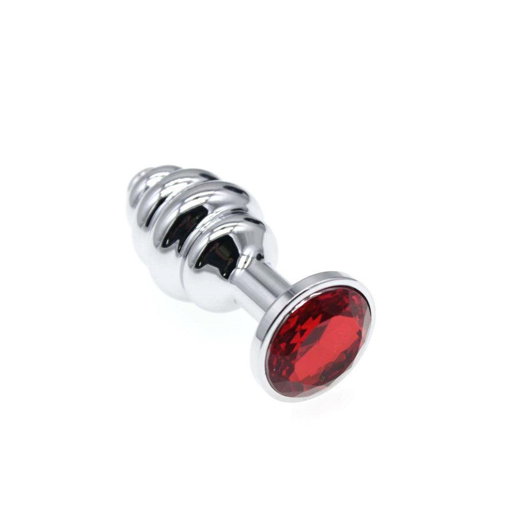 Twisted gem Jeweled metal butt plug - Xoxomoving