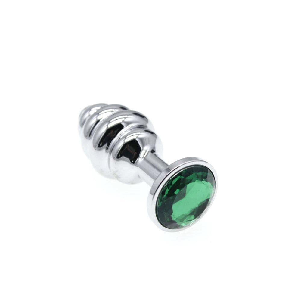 Twisted gem Jeweled metal butt plug - Xoxomoving