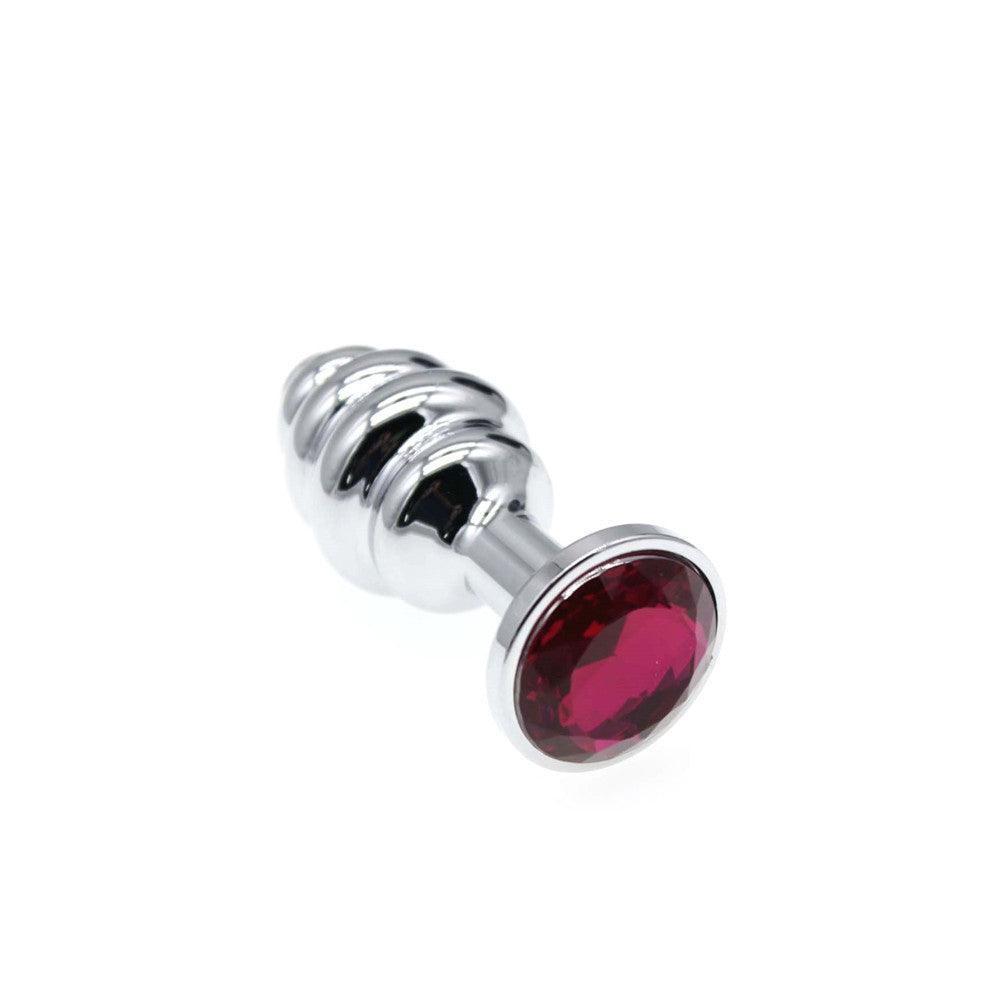 Twisted gem Jeweled metal butt plug - Xoxomoving