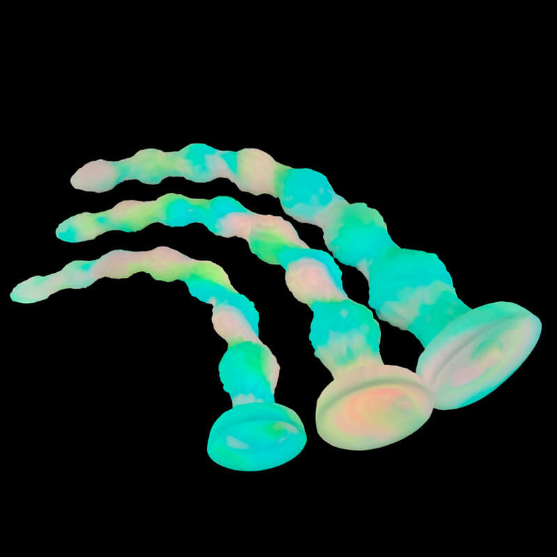 Twistwood Silicone Long Butt Plug – Flexible Ribbed Anal Toy for Deep Stimulation