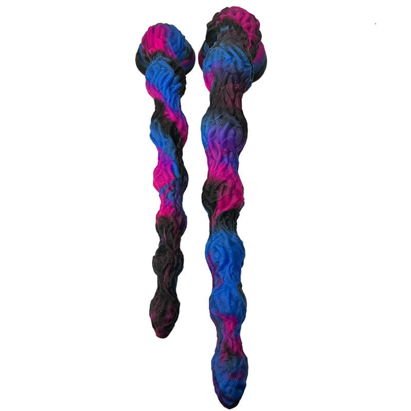 Twistwood Silicone Long Butt Plug – Flexible Ribbed Anal Toy for Deep Stimulation