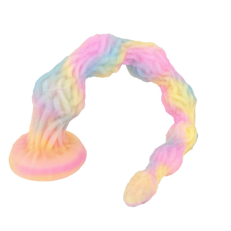 Twistwood Silicone Long Butt Plug – Flexible Ribbed Anal Toy for Deep Stimulation