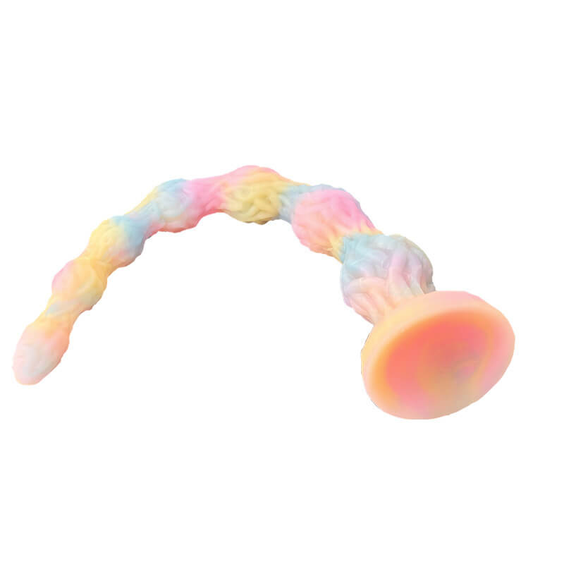Twistwood Silicone Long Butt Plug – Flexible Ribbed Anal Toy for Deep Stimulation