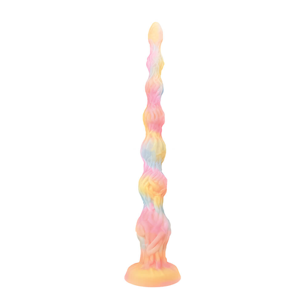 Twistwood Silicone Long Butt Plug – Flexible Ribbed Anal Toy for Deep Stimulation