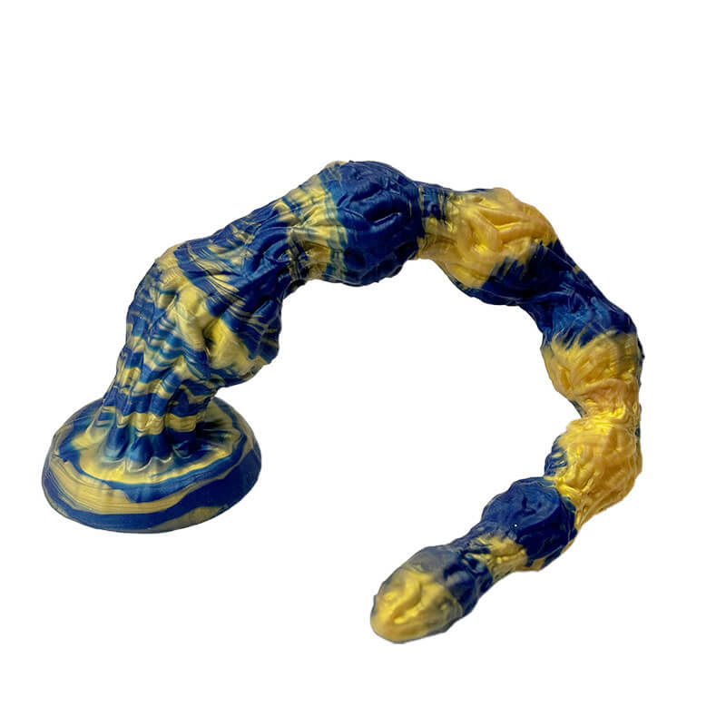 Twistwood Silicone Long Butt Plug – Flexible Ribbed Anal Toy for Deep Stimulation
