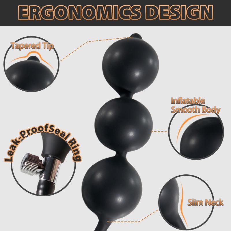 U-Eurich Silicone Inflatable Butt Plug for Couples - Perfect for Beginners - Xoxomoving