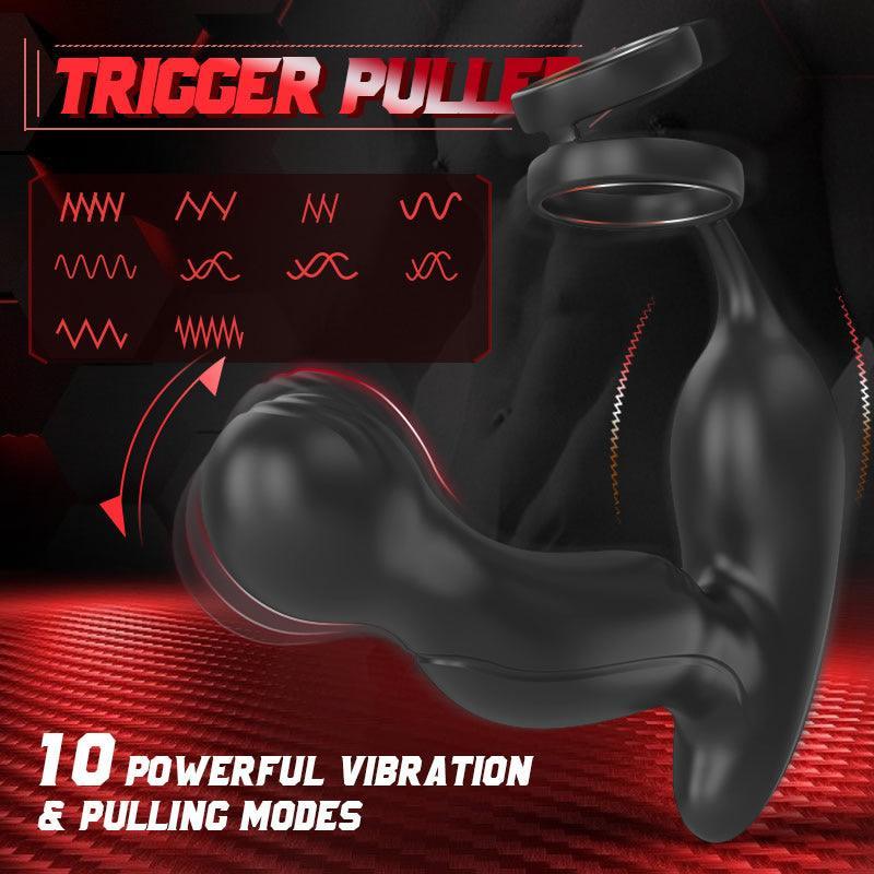 U-GONSER 3-IN-1 Prostate Massager: 11 Vibrations & Dual Penis Ring - Xoxomoving