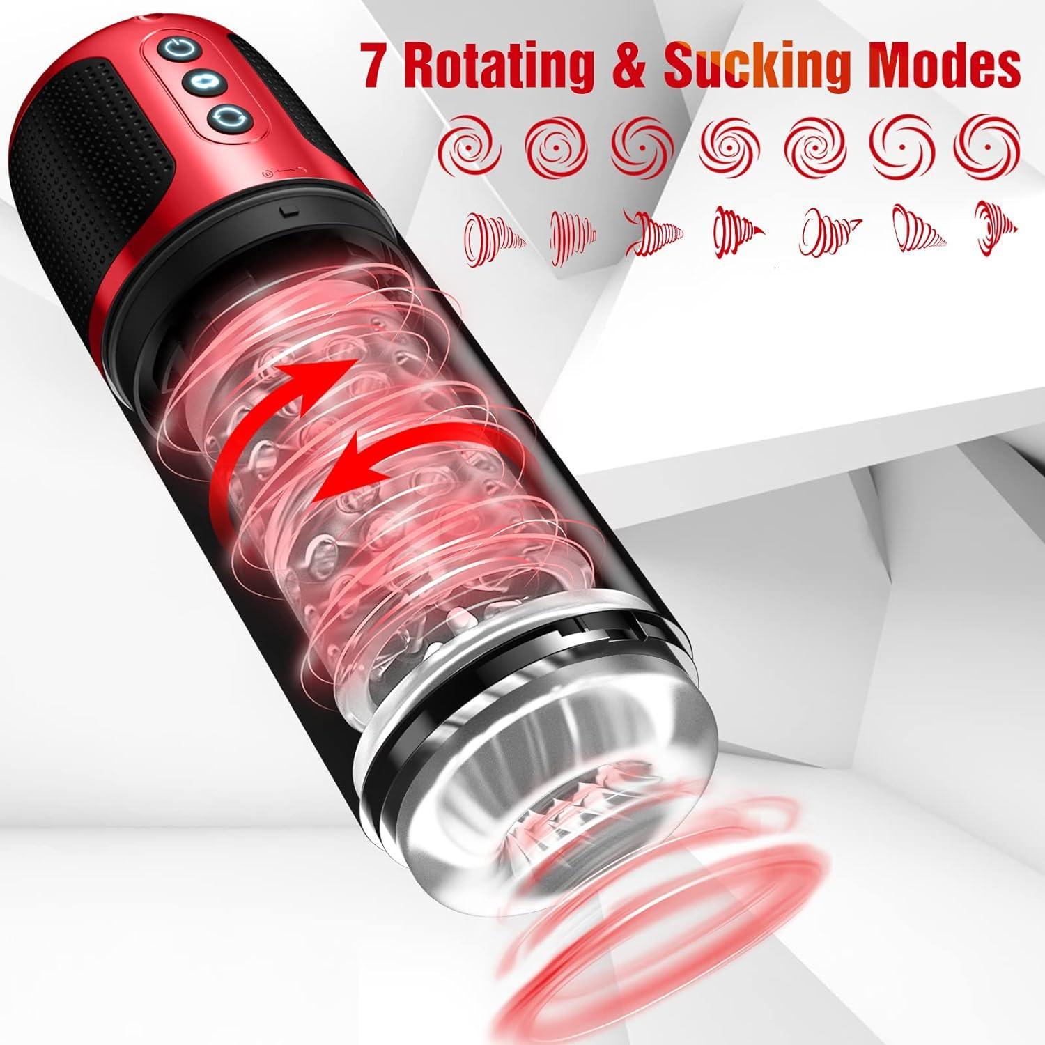 Ultimate Pleasure: 7-Mode Sucking & Rotating Masturbator Cup - Xoxomoving