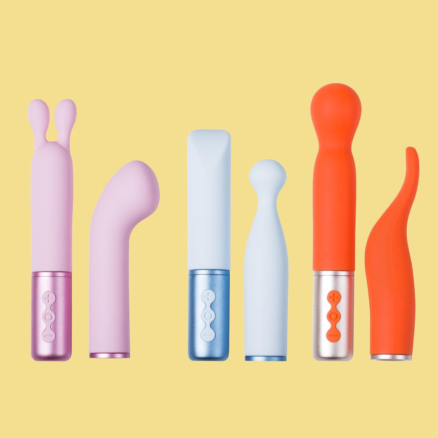 Ultimate Pleasure with The Naughty Collection Interchangeable Heads Vibrator - Xoxomoving