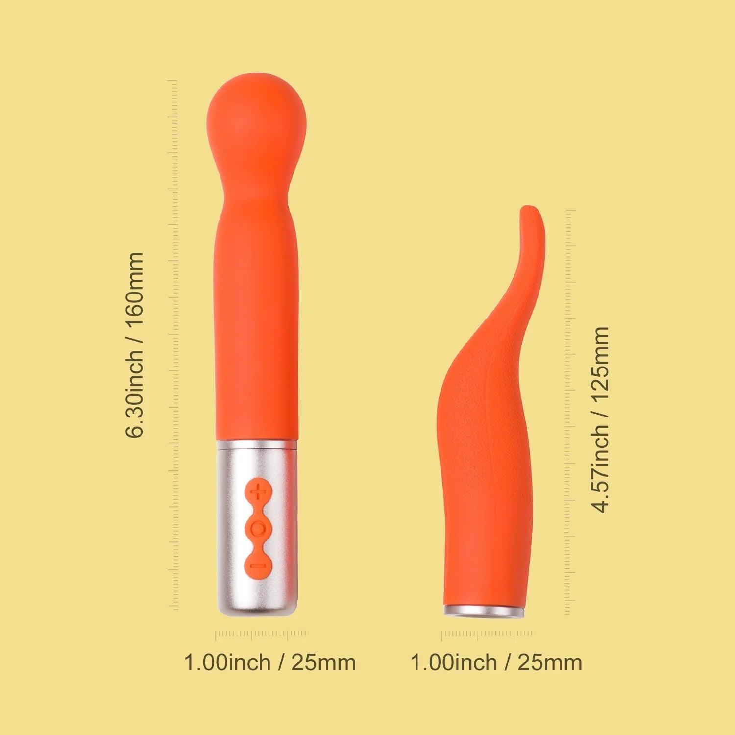 Ultimate Pleasure with The Naughty Collection Interchangeable Heads Vibrator - Xoxomoving