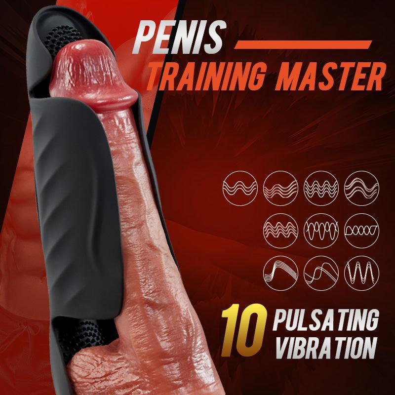 Upgraded 10 Pulse Vibrating Fully Wrapped Glans Trainer - Xoxomoving